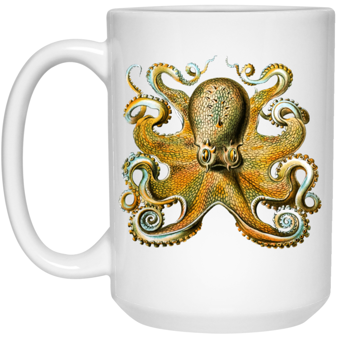 Beautiful Brown Octopus Coffee Mug