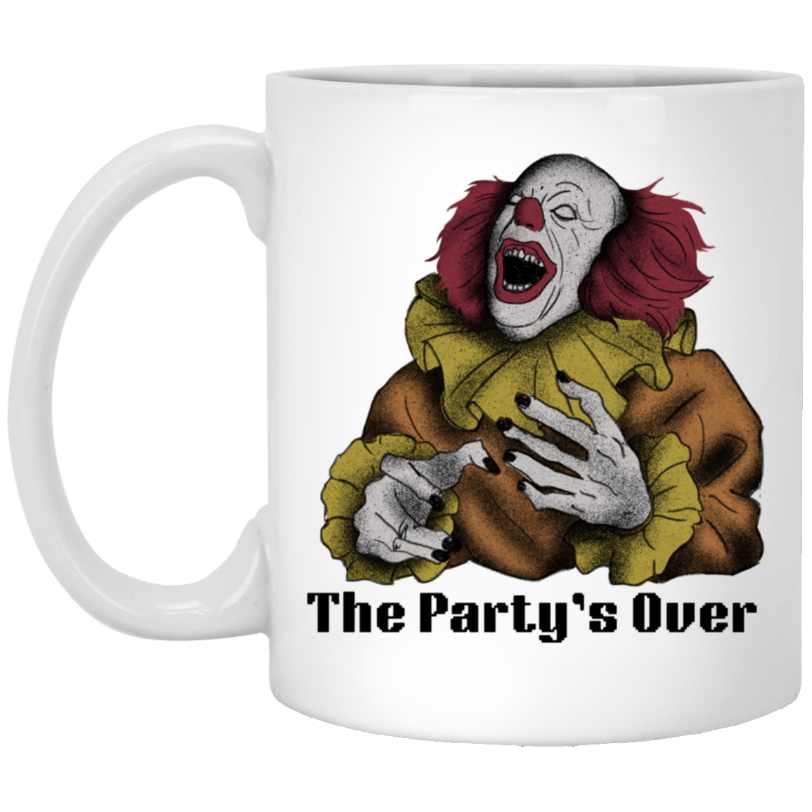 The Party's Over - Clown Coffee Mug