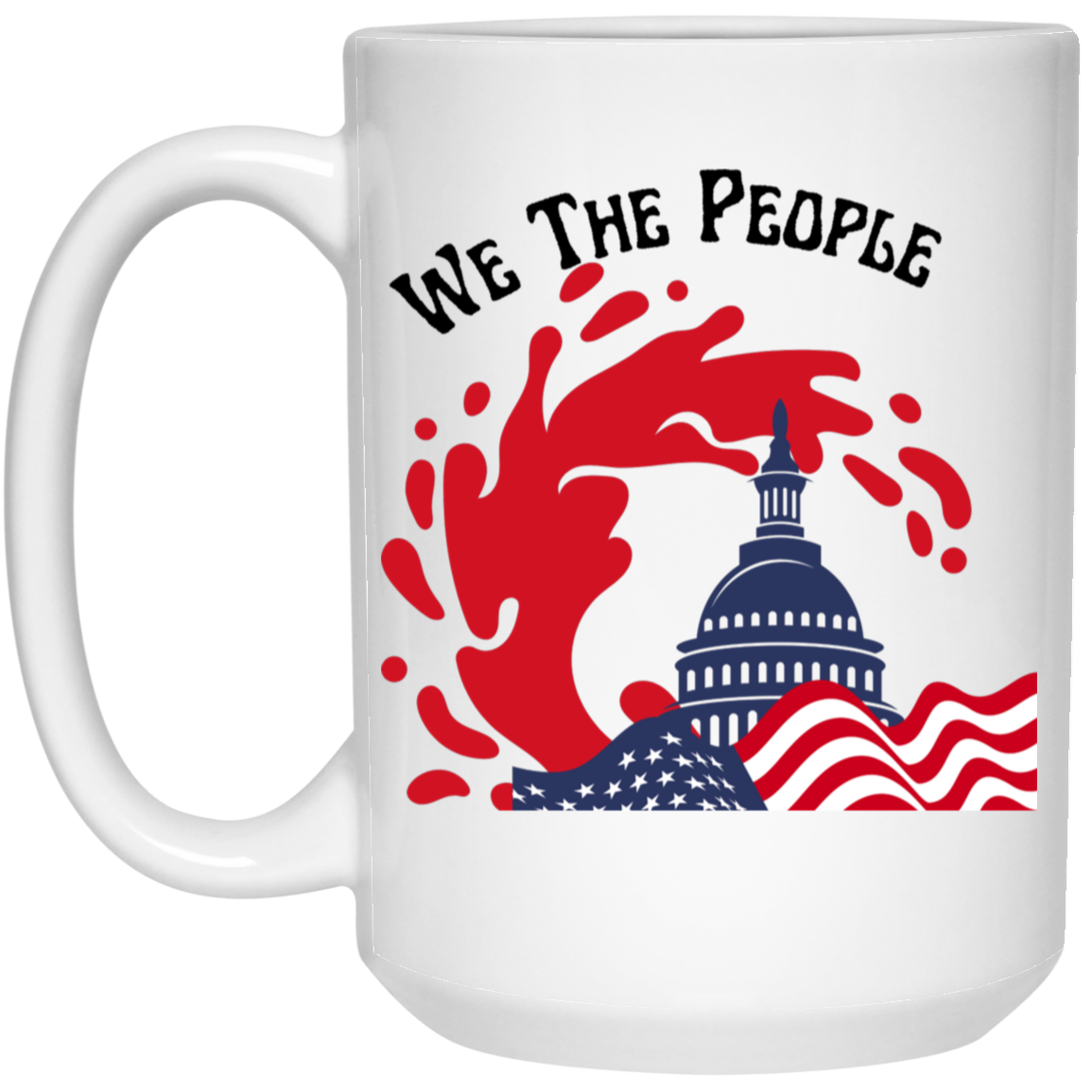 We the People Coffee Mug - Capitol & Red Wave