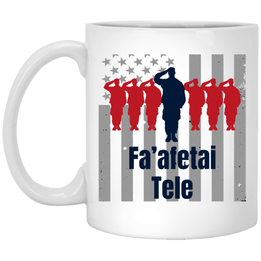 Fa'afetai Tele Coffee Mug - Thank you very much - Samoan Language - Military, Veterans