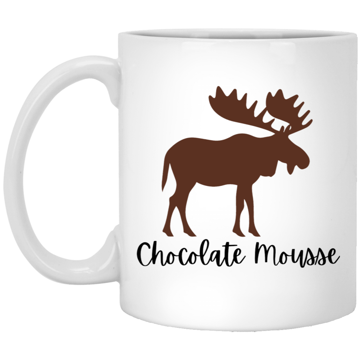 Chocolate Mousse Coffee Mug - with Big Chocolate Moose!