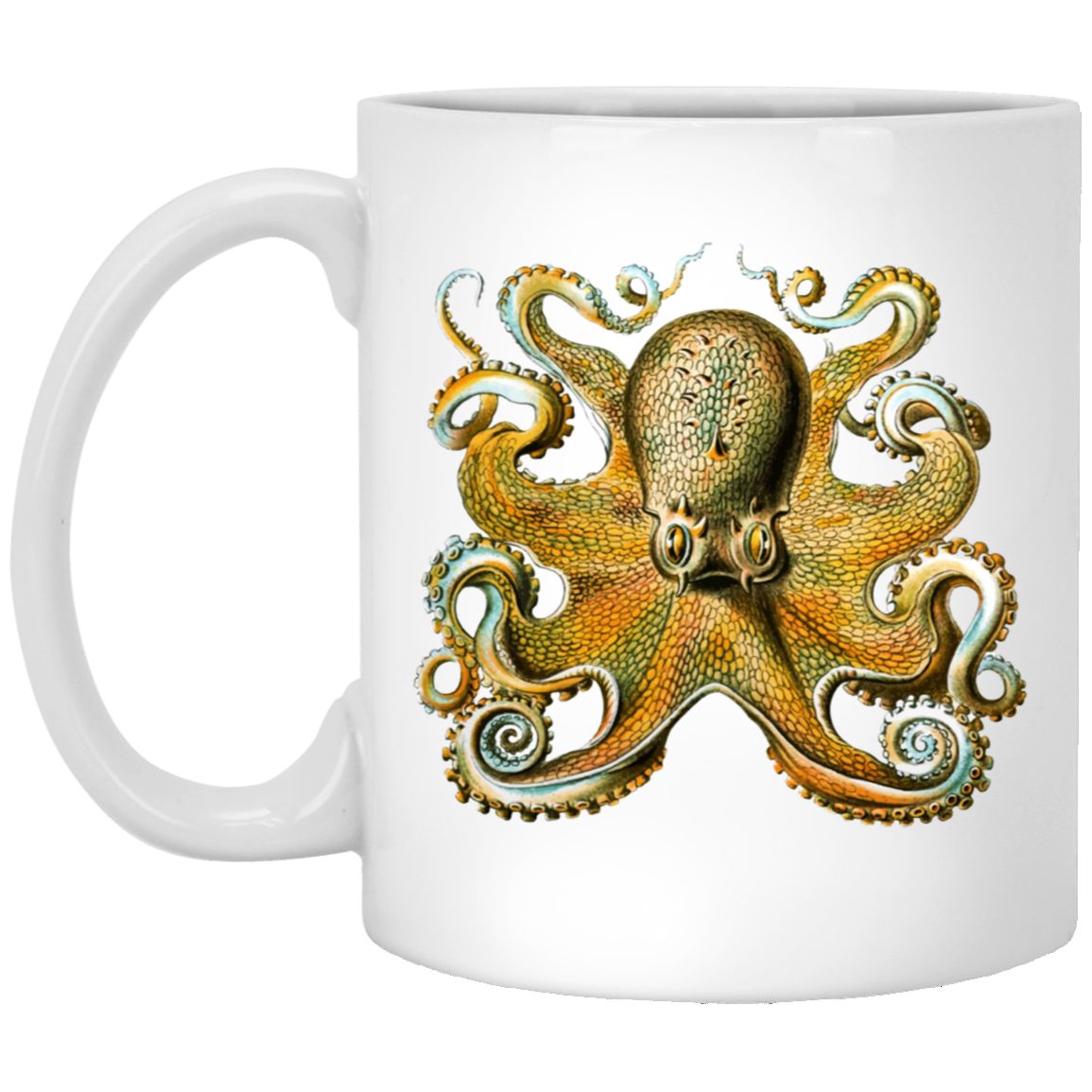 Beautiful Brown Octopus Coffee Mug