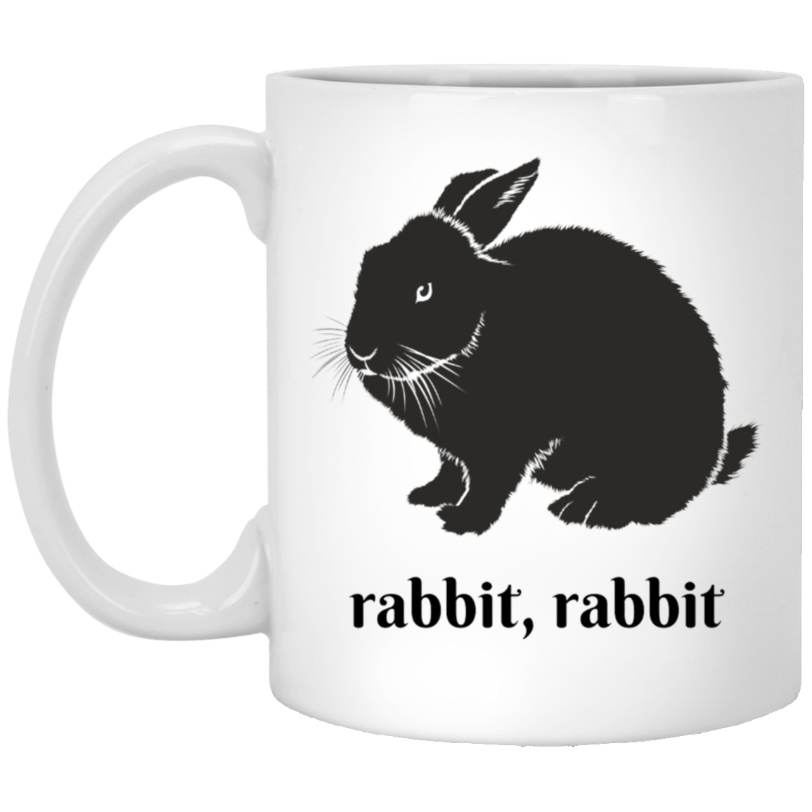 Rabbit, Rabbit Coffee Mug - Beautiful Black Rabbit