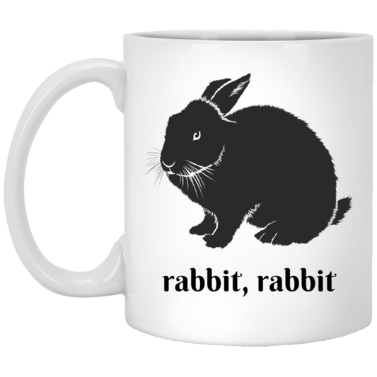 Rabbit, Rabbit Coffee Mug - Beautiful Black Rabbit