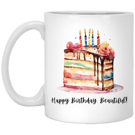 Happy Birthday, Beautiful Coffee Mug