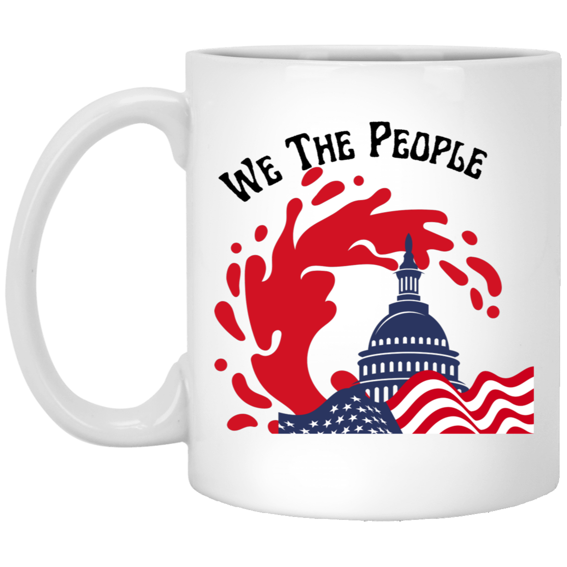 We the People Coffee Mug - Capitol & Red Wave