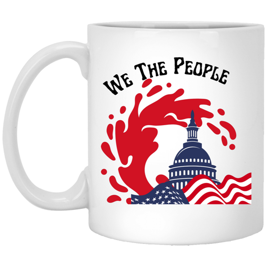 We the People Coffee Mug - Capitol & Red Wave