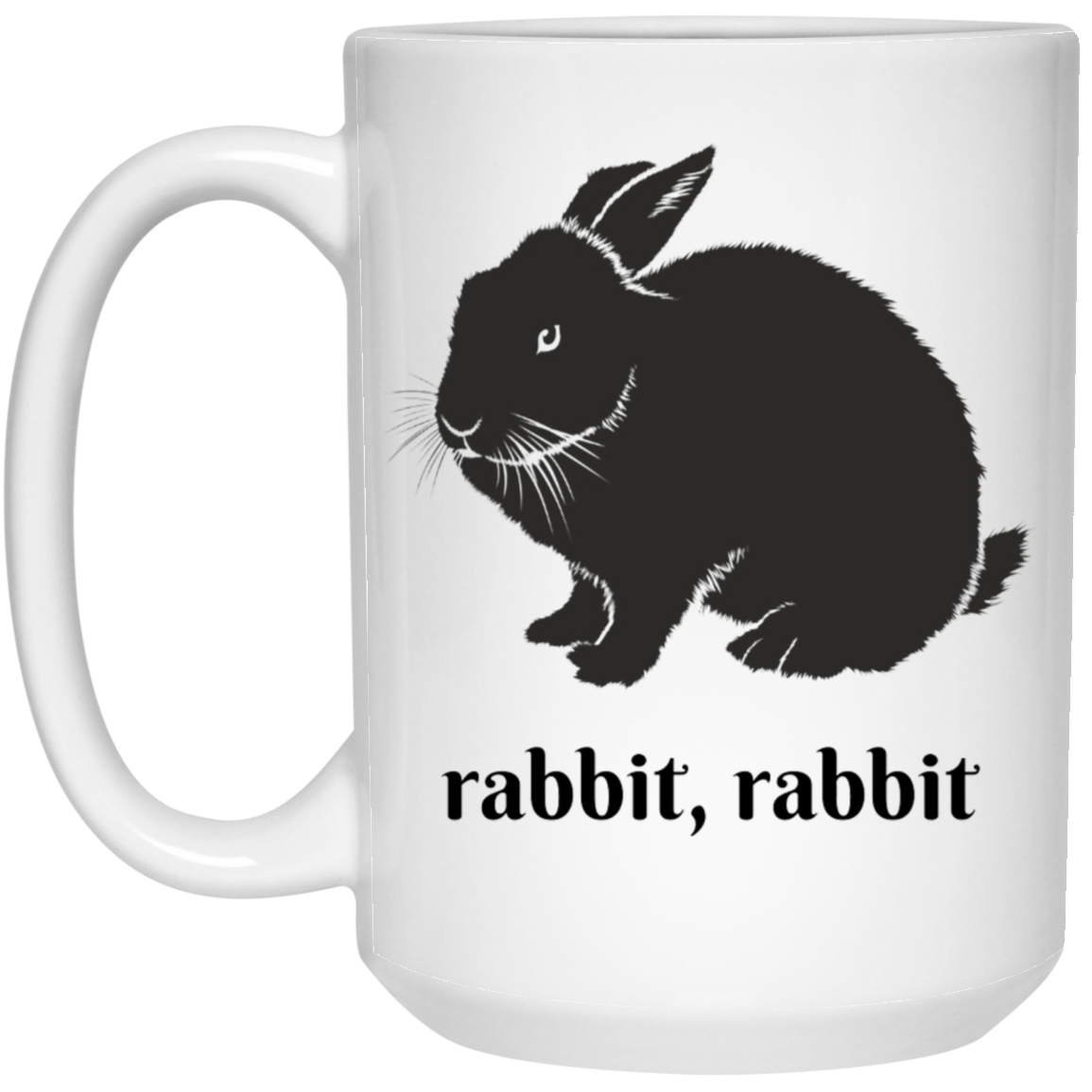 Rabbit, Rabbit Coffee Mug - Beautiful Black Rabbit